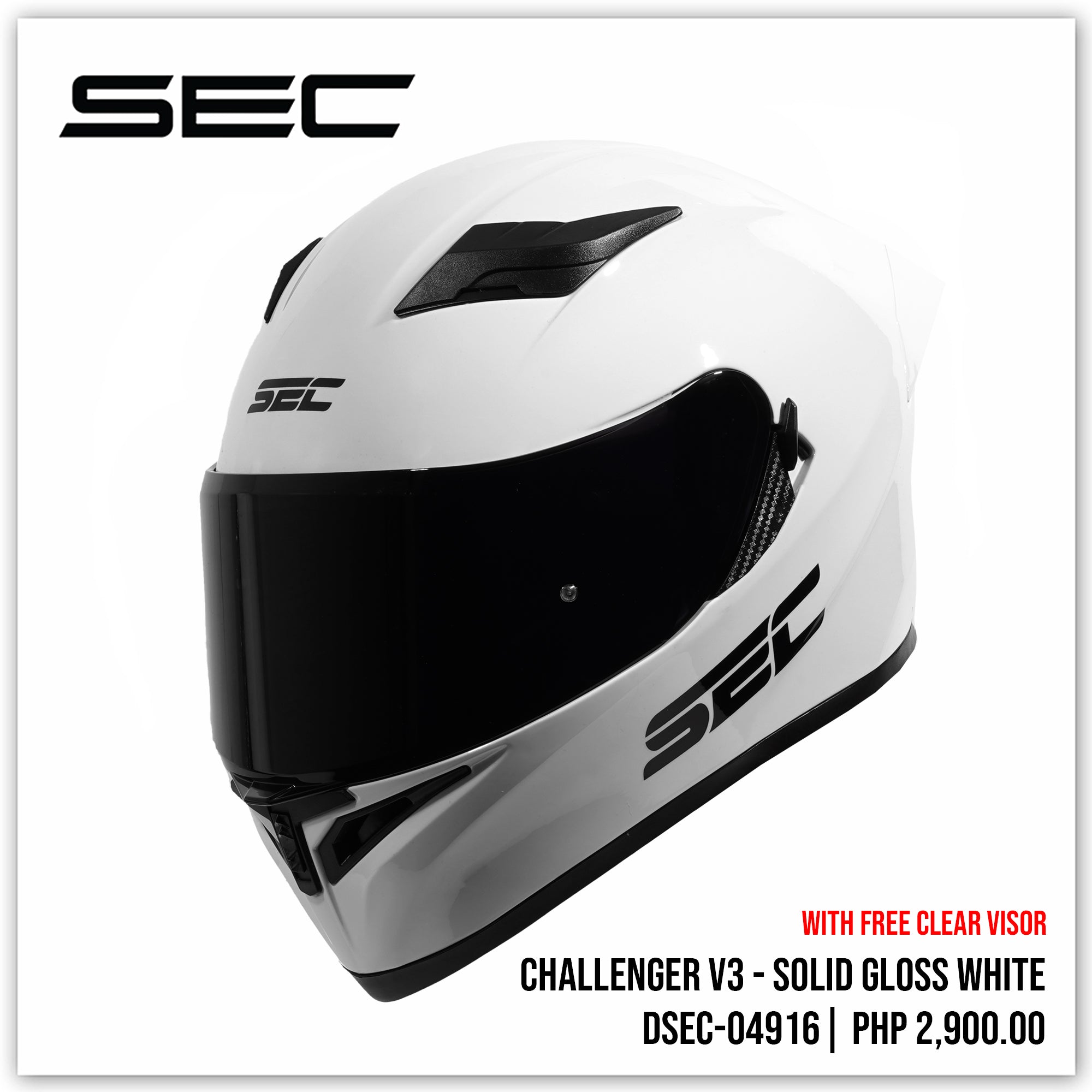 Challenger v3 - Solid Gloss White