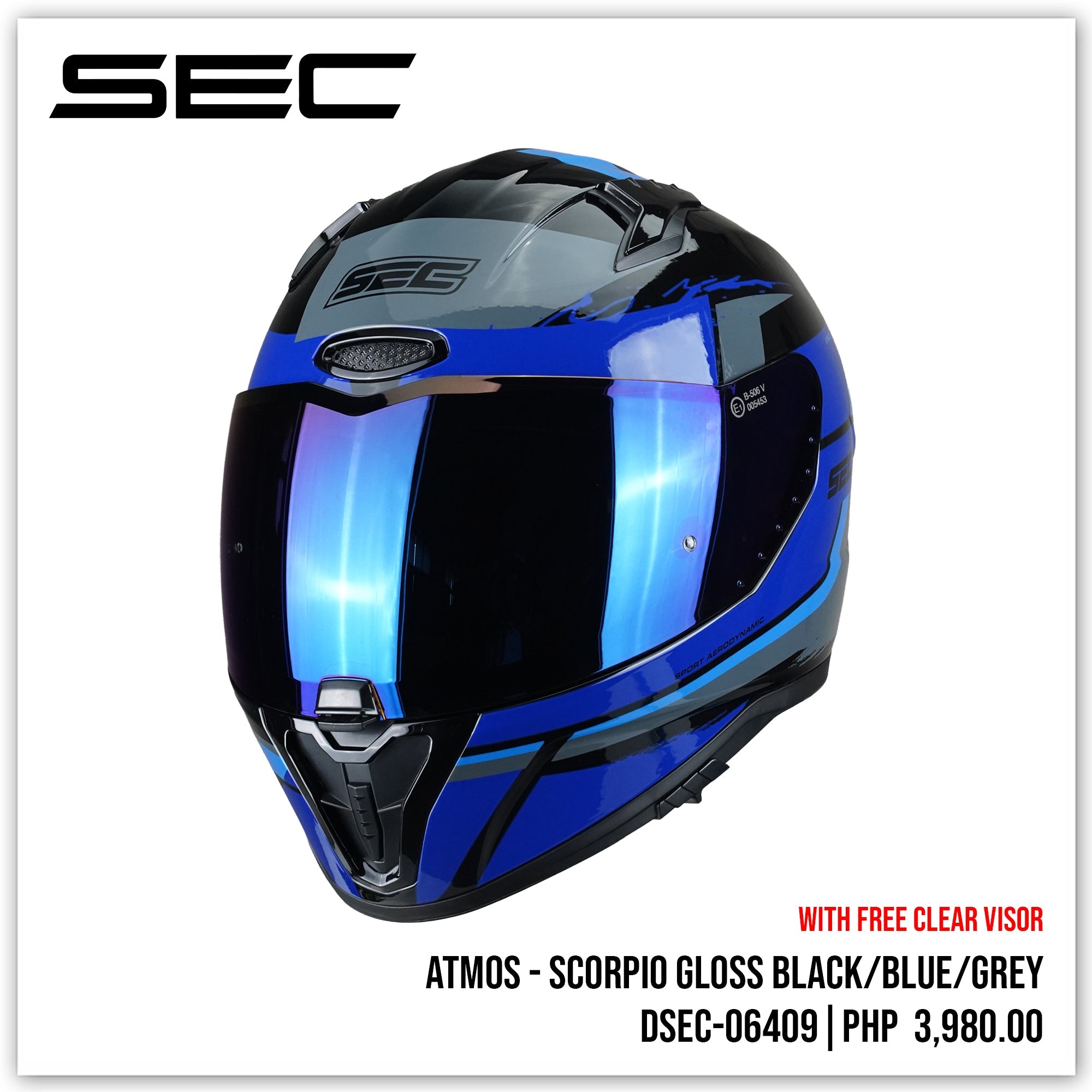 SEC ATMOS - SCORPIO (BLACK/BLUE)