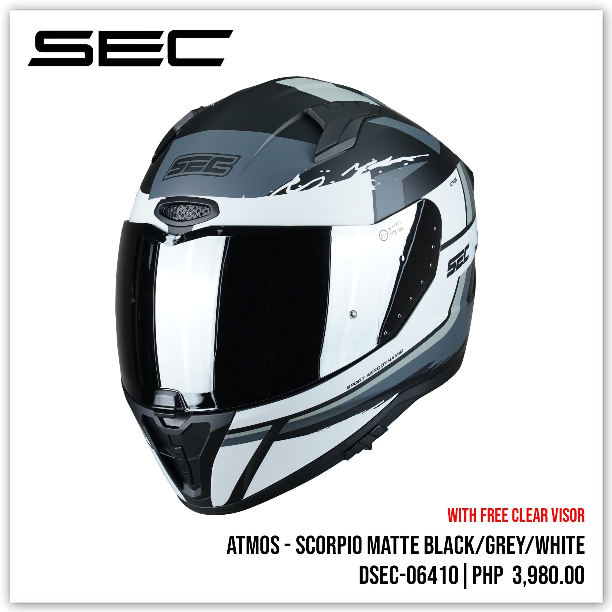 SEC ATMOS - SCORPIO (BLACK/GREY/WHITE)