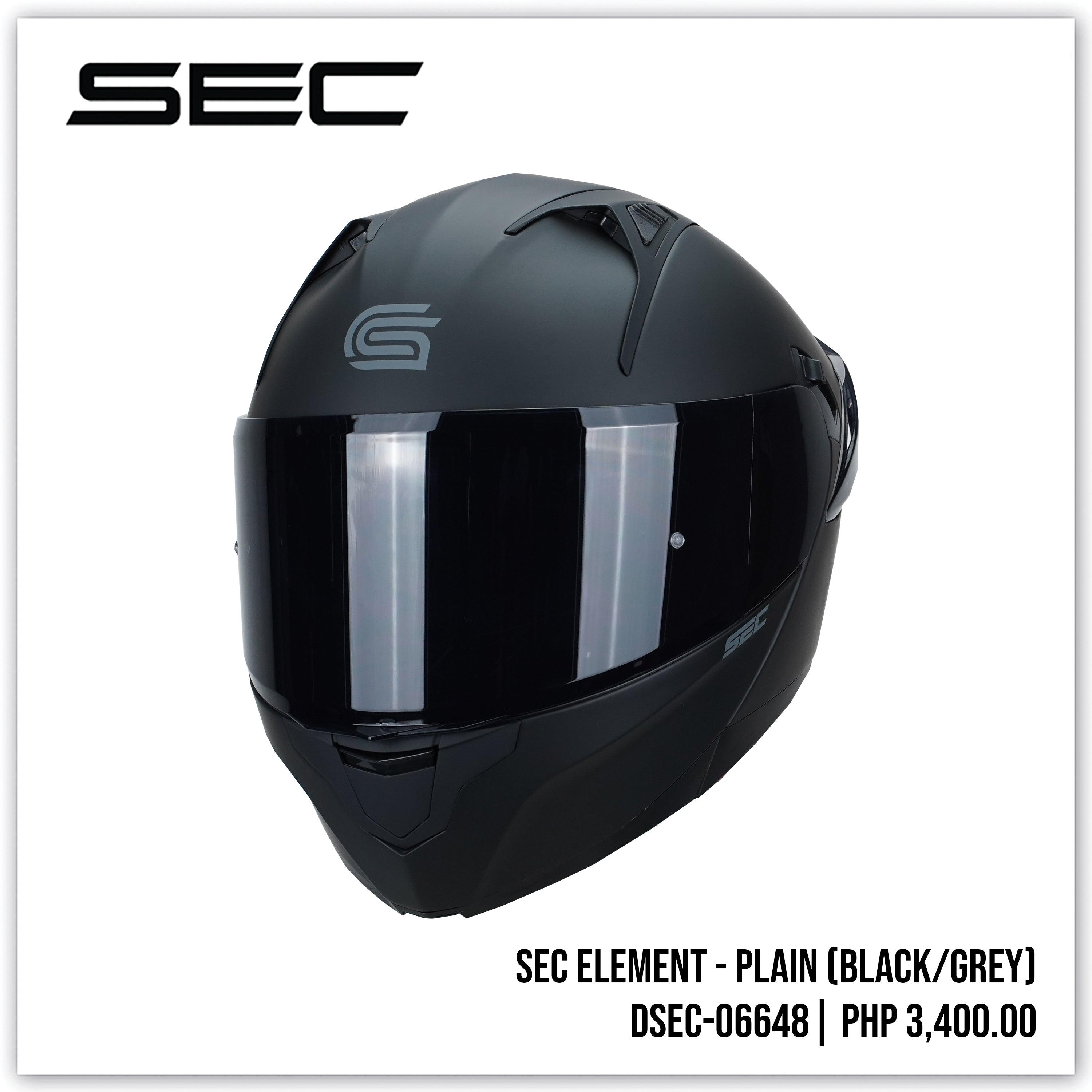 SEC ELEMENT - PLAIN (BLACK/GREY)