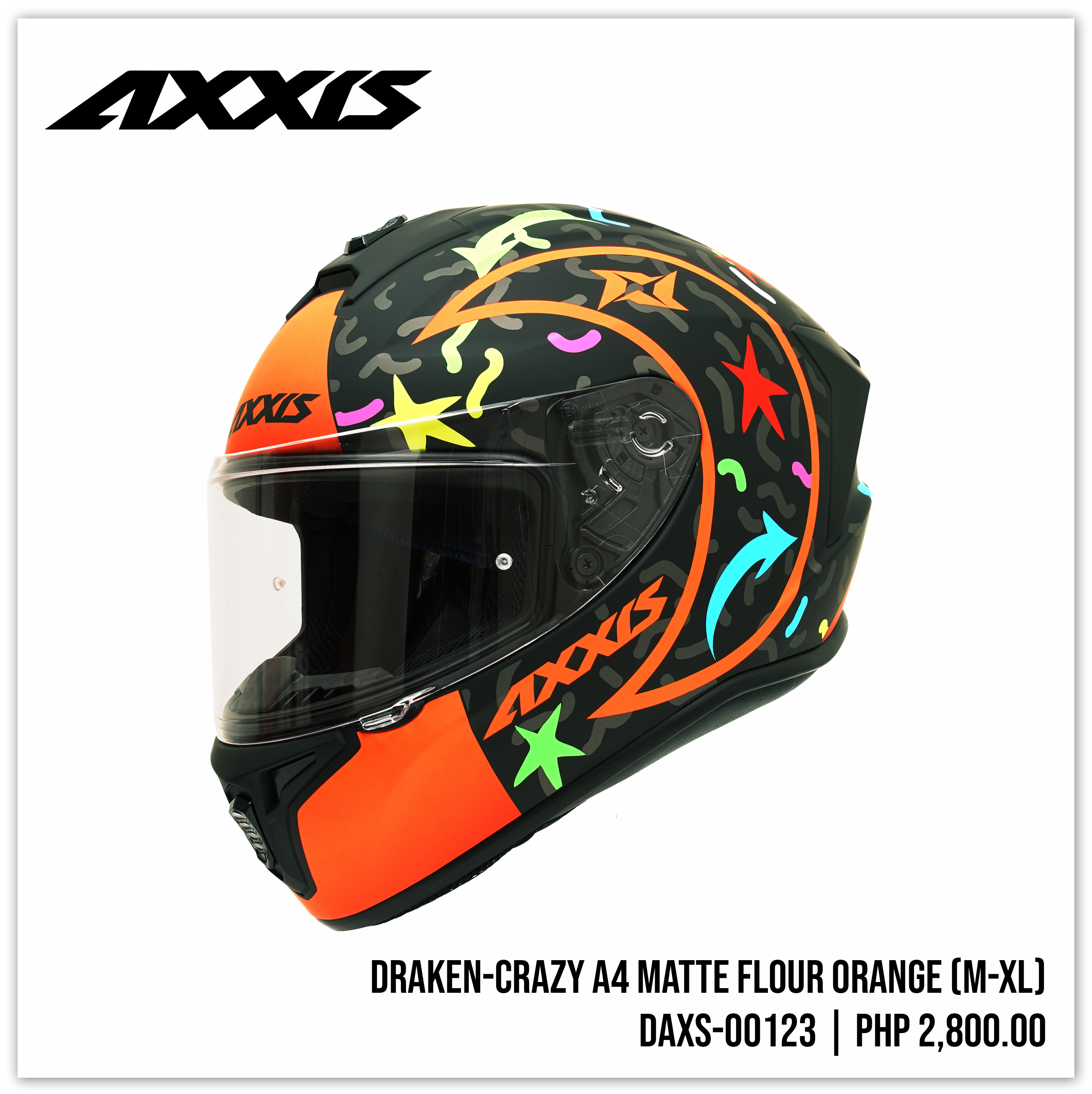 Draken - Crazy A4 Matt Fluor Orange