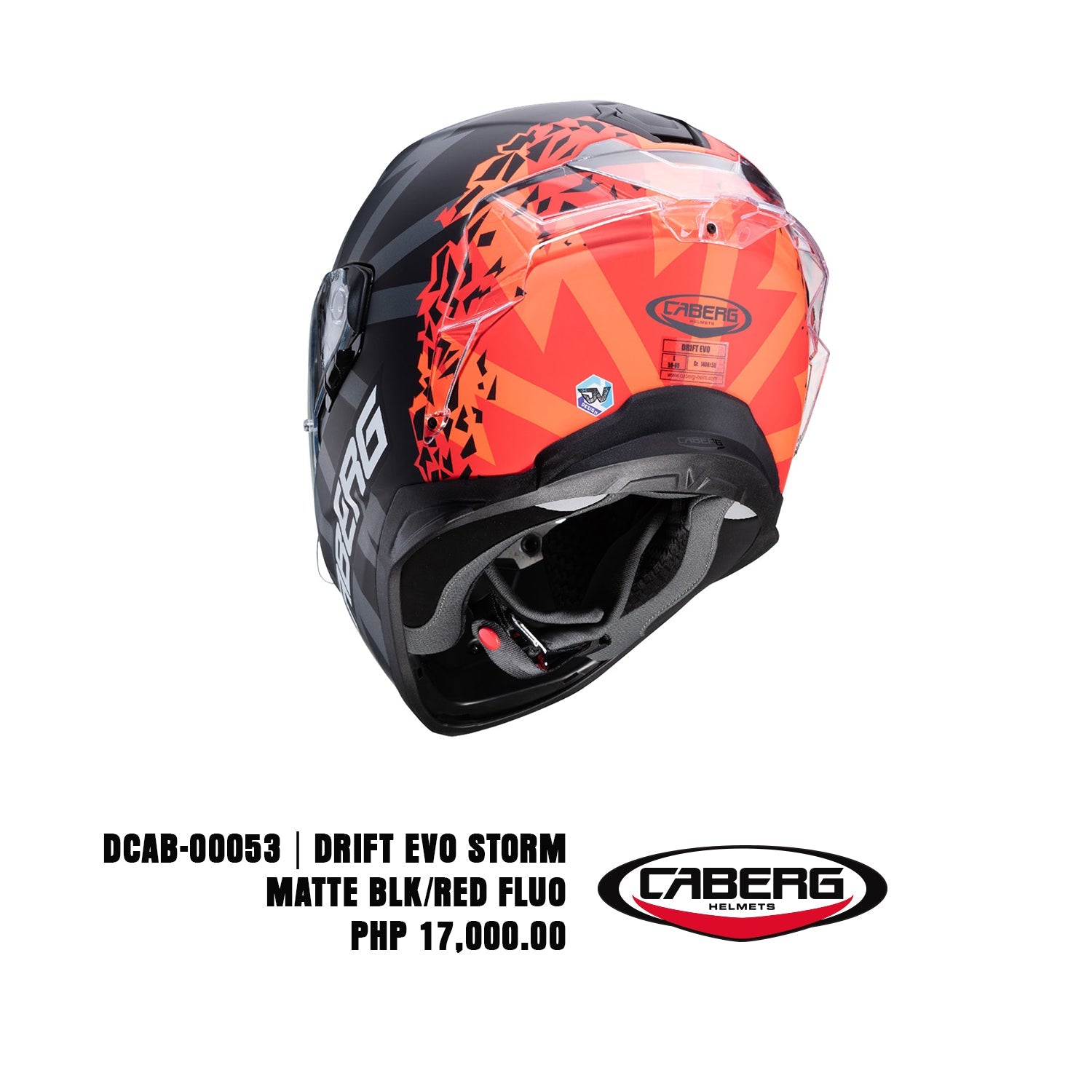 Drift Evo Storm - Matt Black/Red Fluo