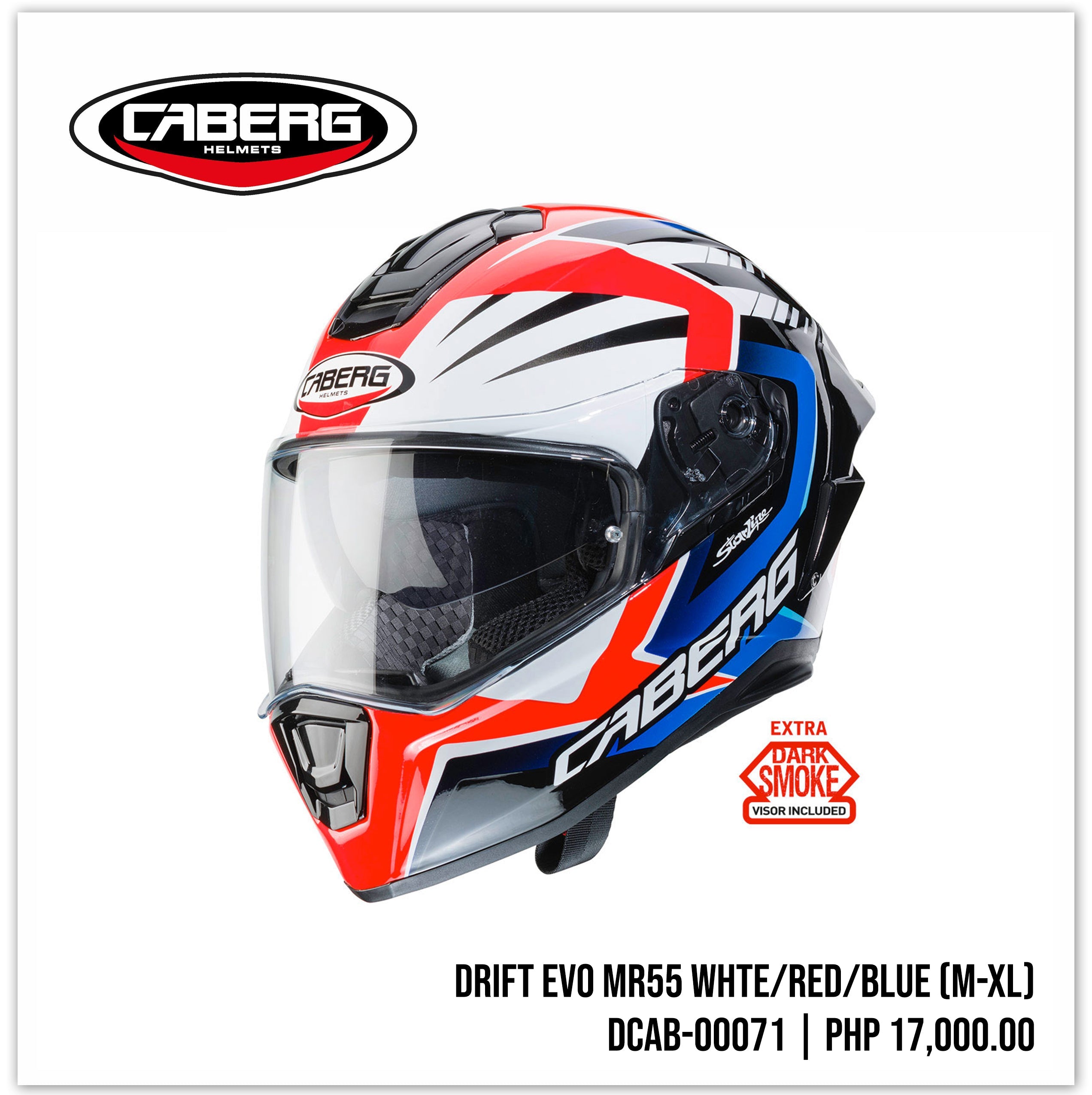 Drift Evo MR55 White/Red/Blue