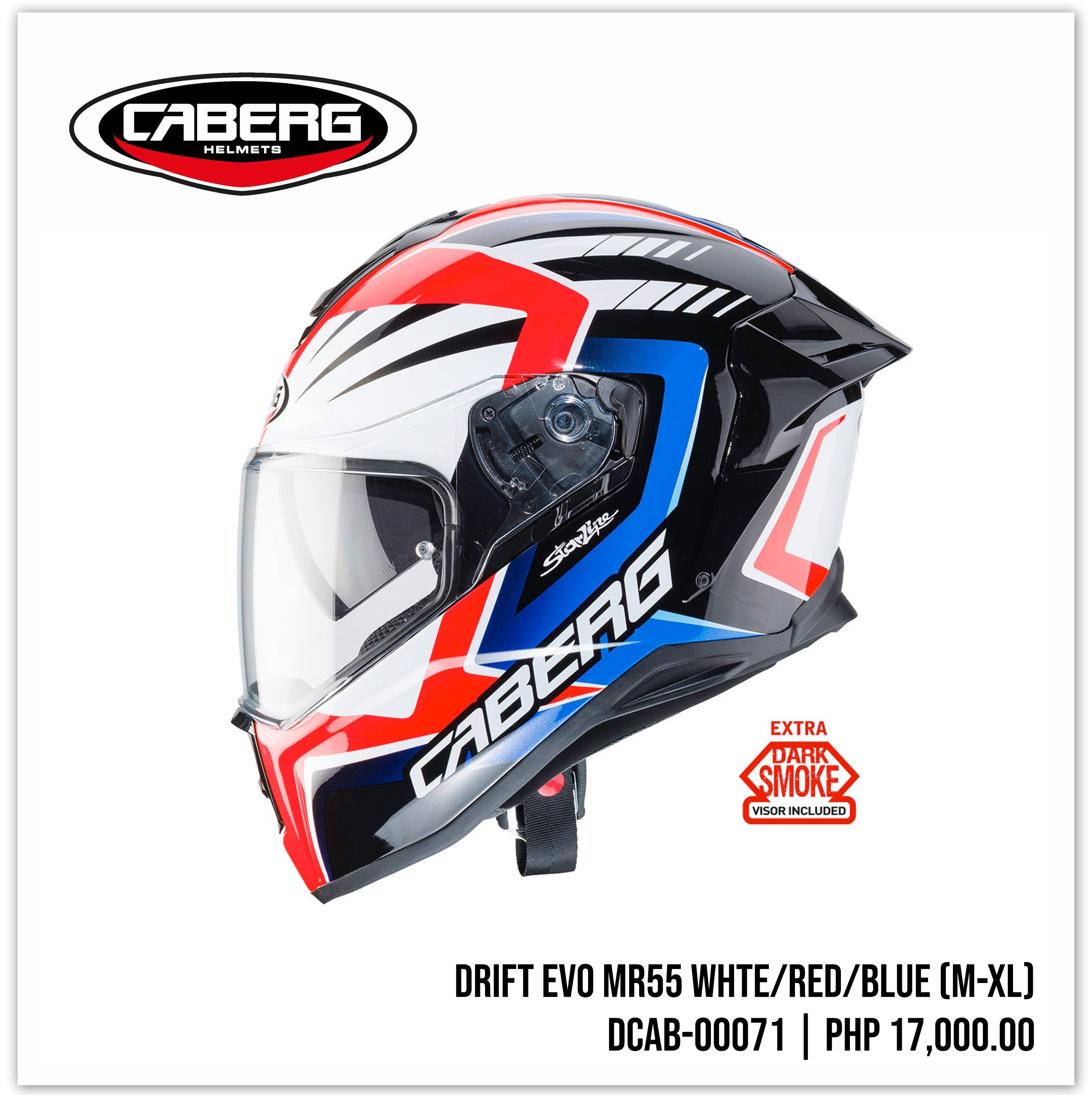 Drift Evo MR55 White/Red/Blue