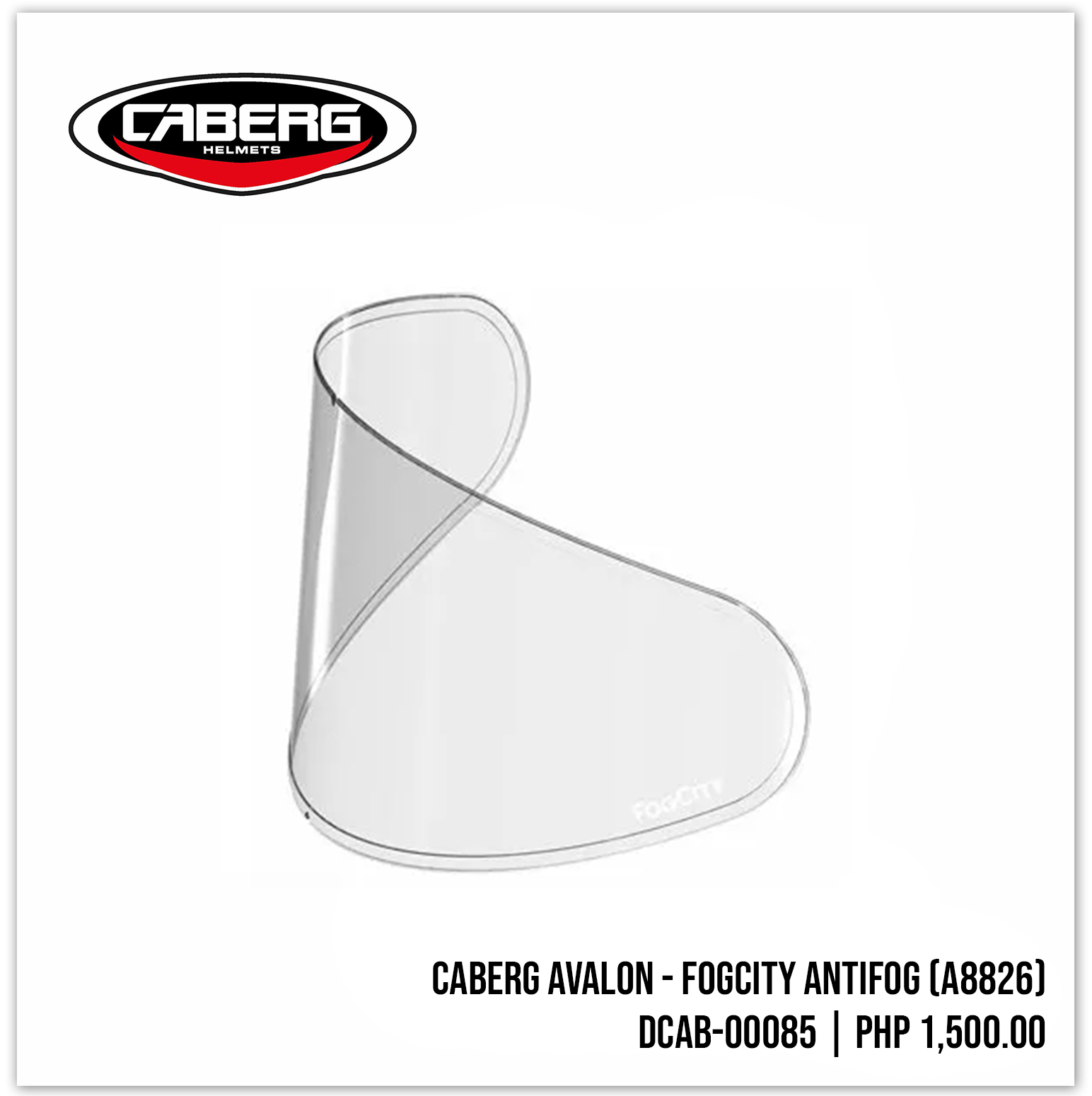 Caberg Avalon - Fogcity Antifog A8826