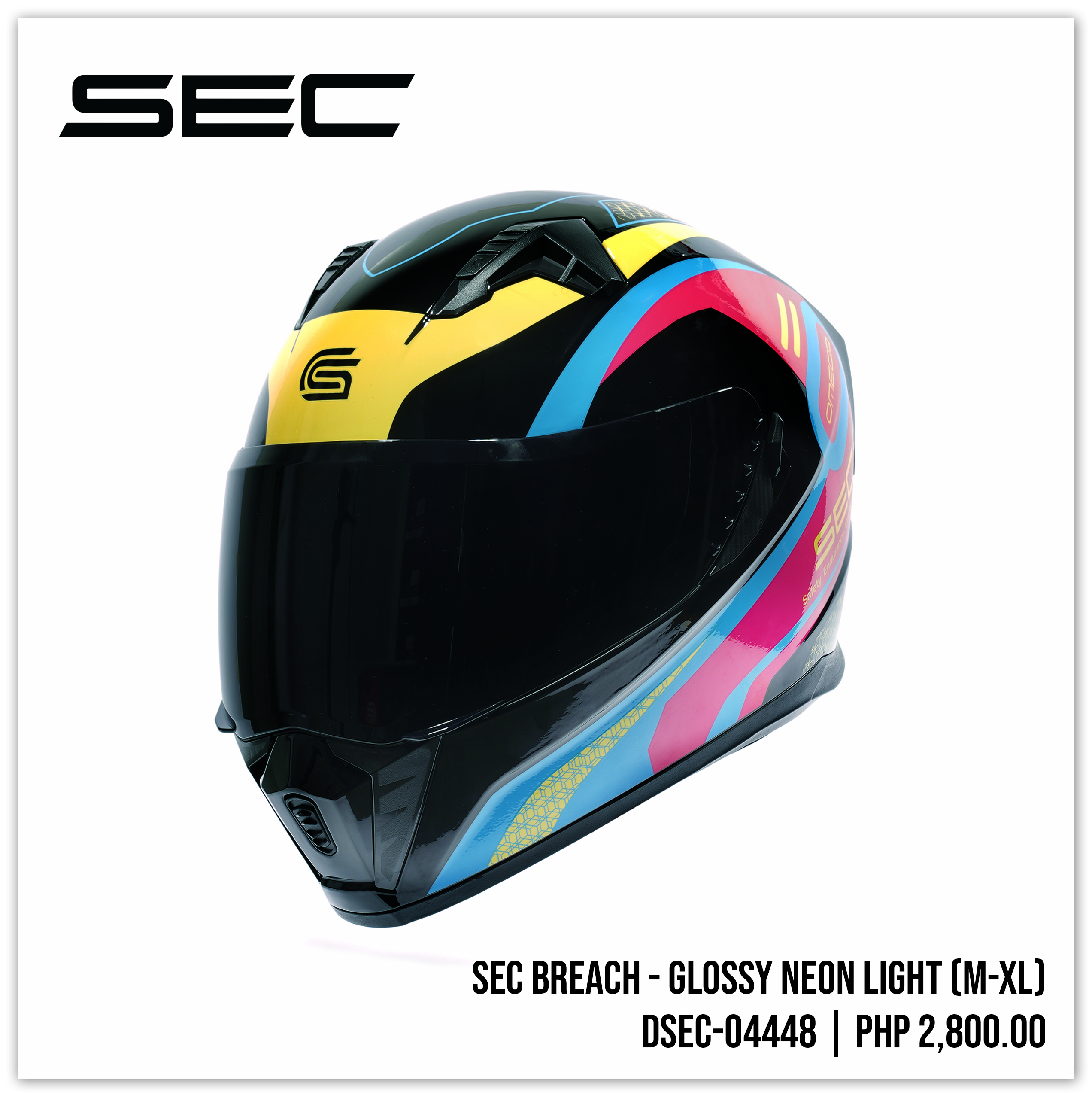 SEC Breach - Glossy Neon Light