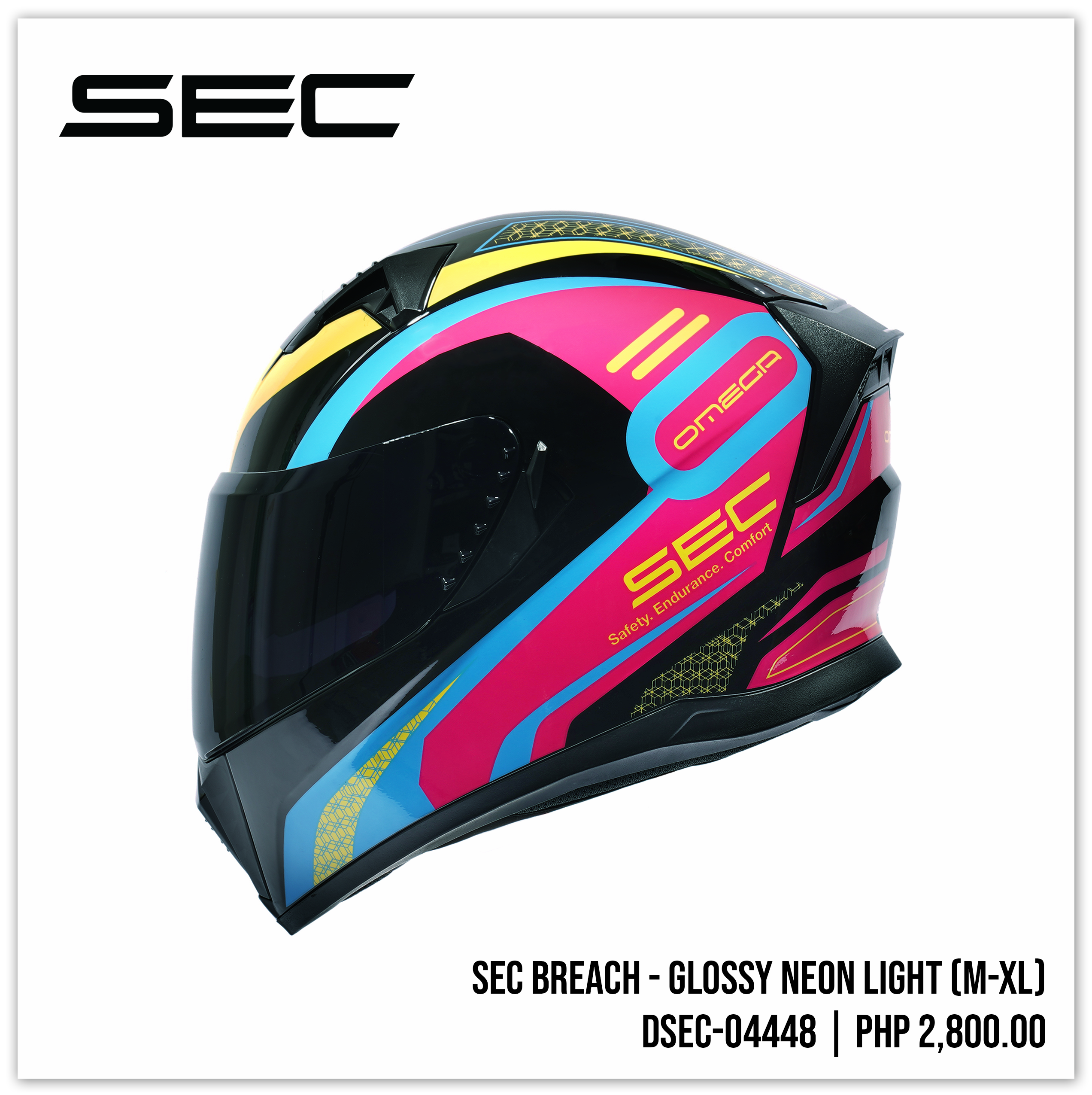 SEC Breach - Glossy Neon Light