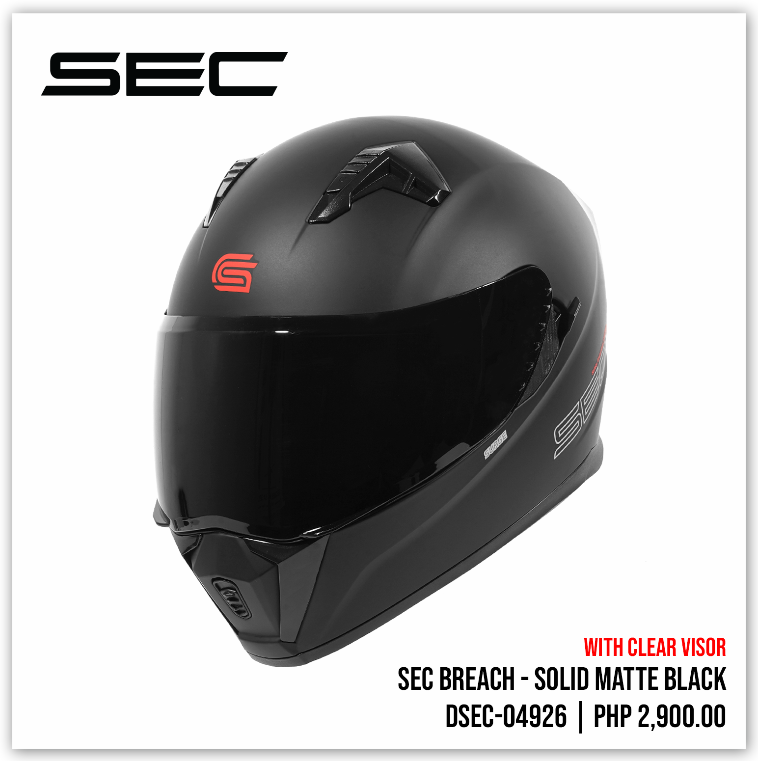 SEC Breach - Solid Matte Black