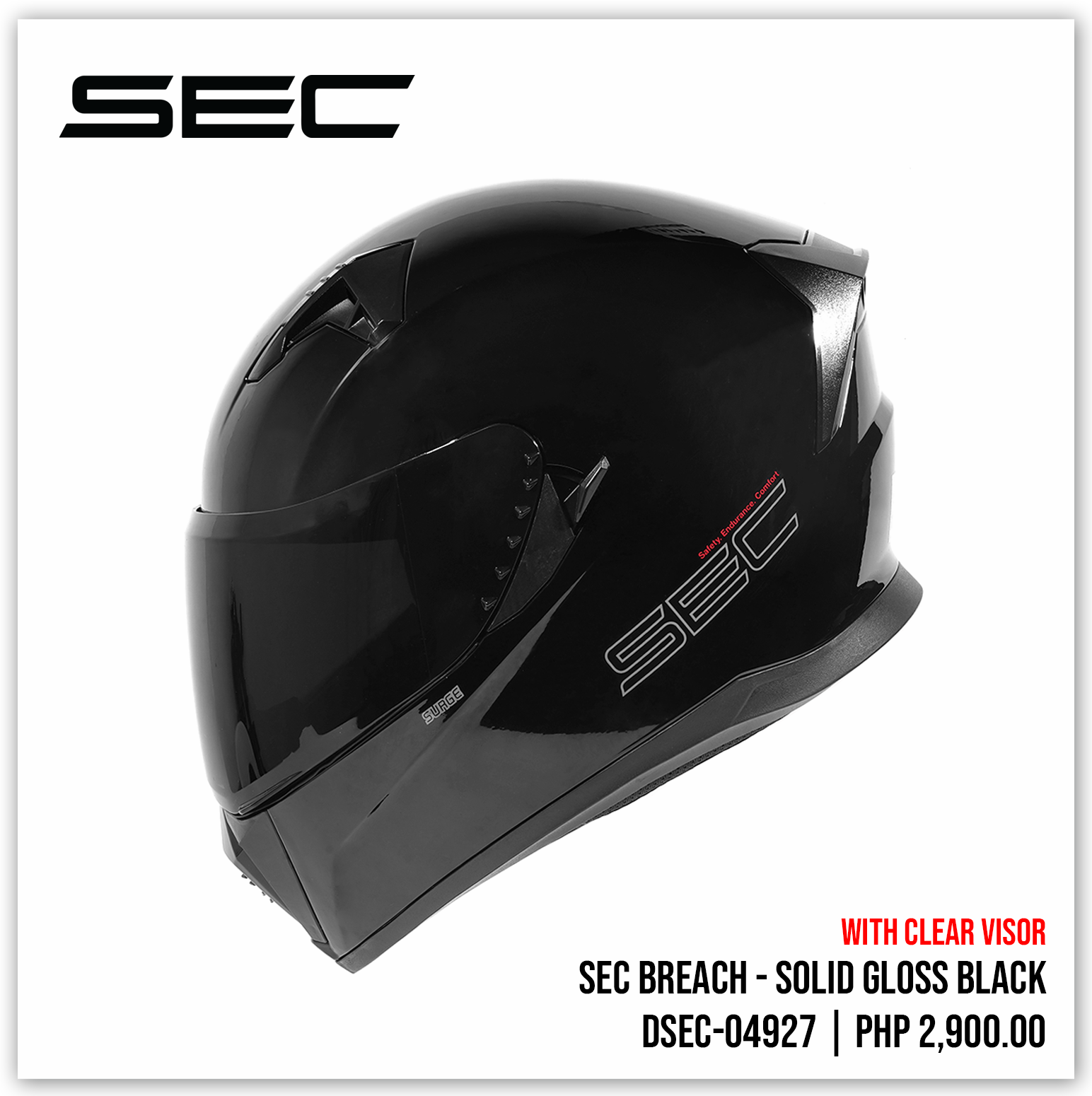 SEC Breach - Solid Gloss Black