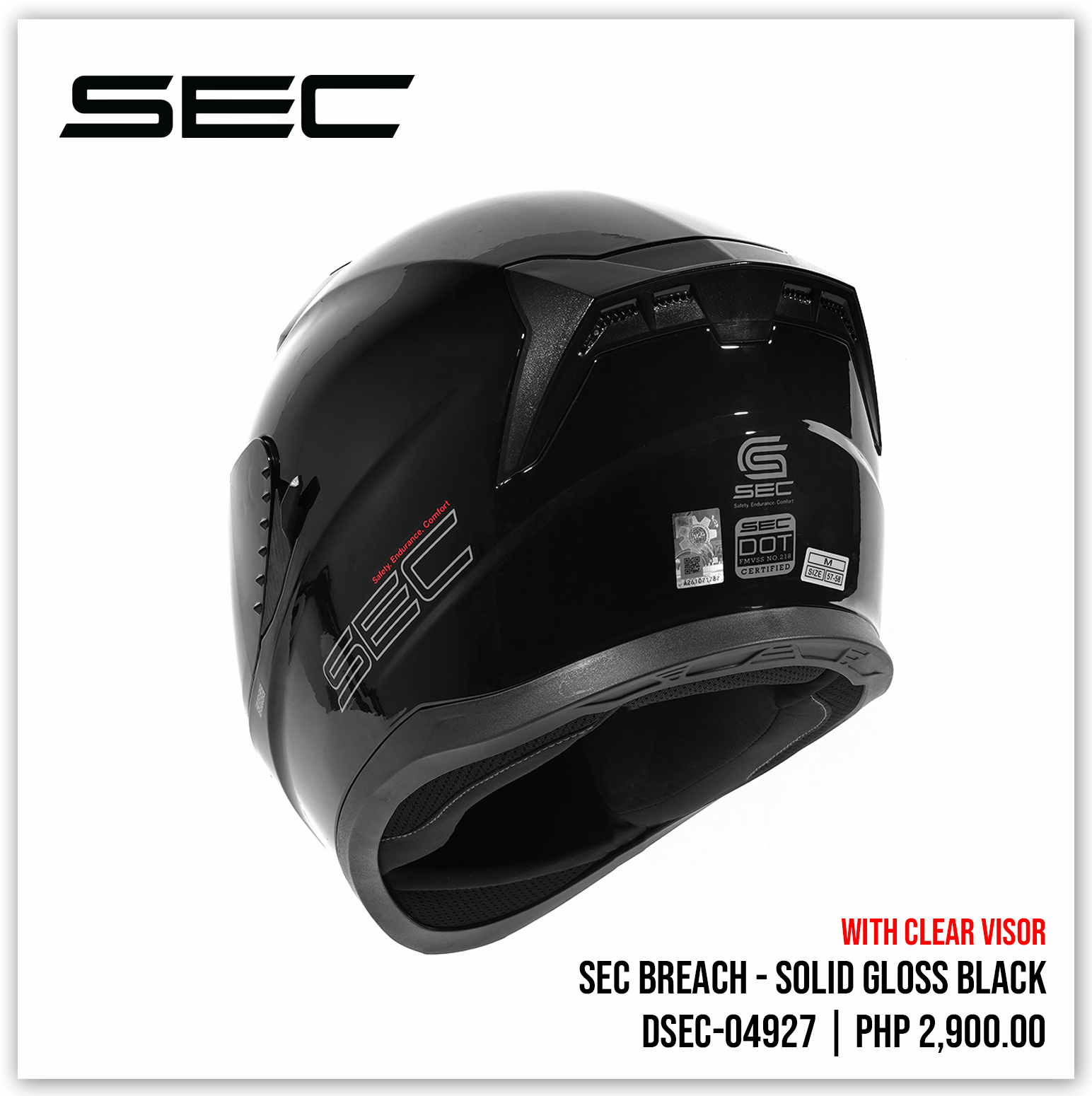 SEC Breach - Solid Gloss Black