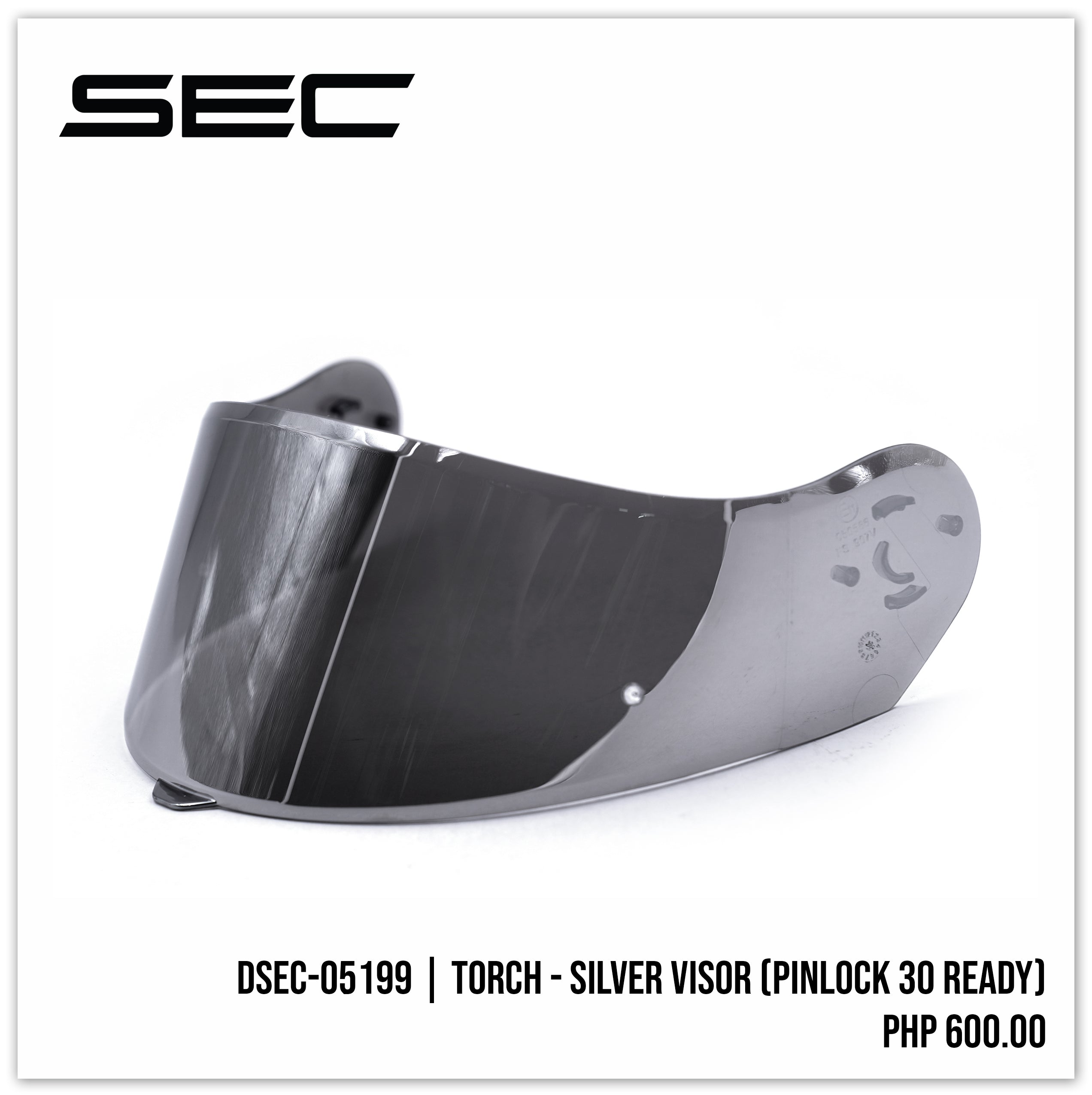 Torch - Silver Visor (Pinlock 30 ready)