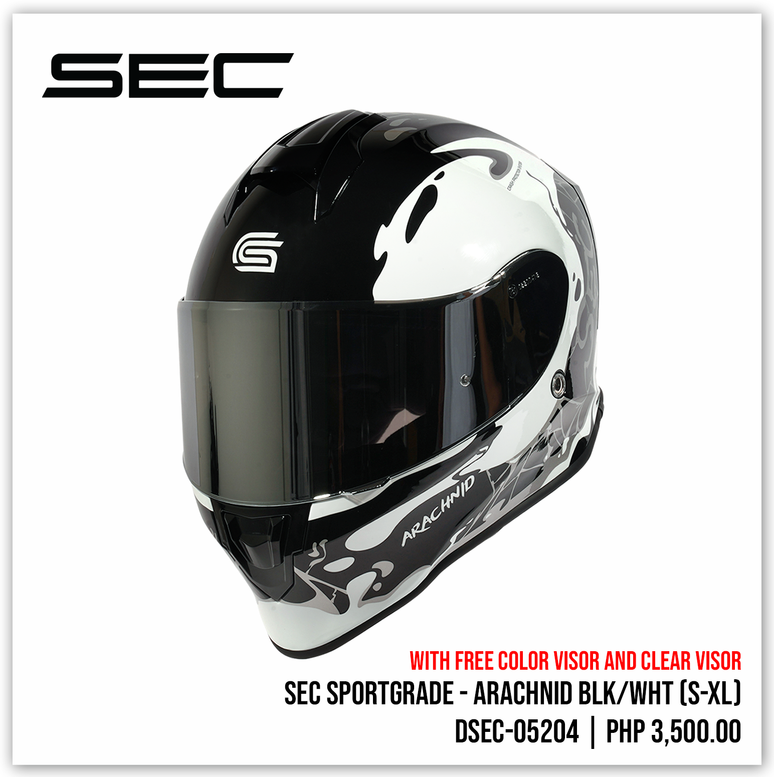 SEC Sportgrade - Arachnid BLK/WHT