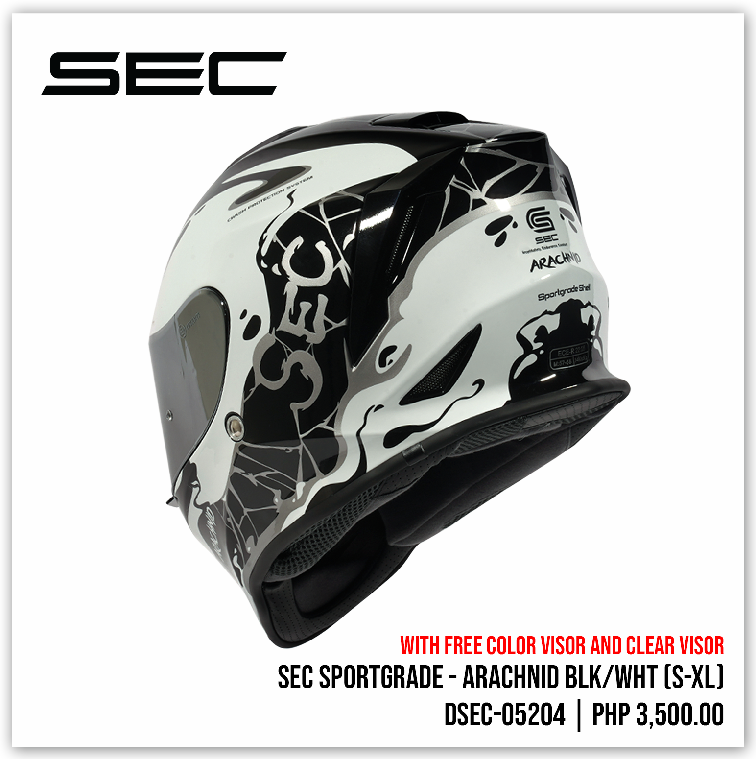 SEC Sportgrade - Arachnid BLK/WHT