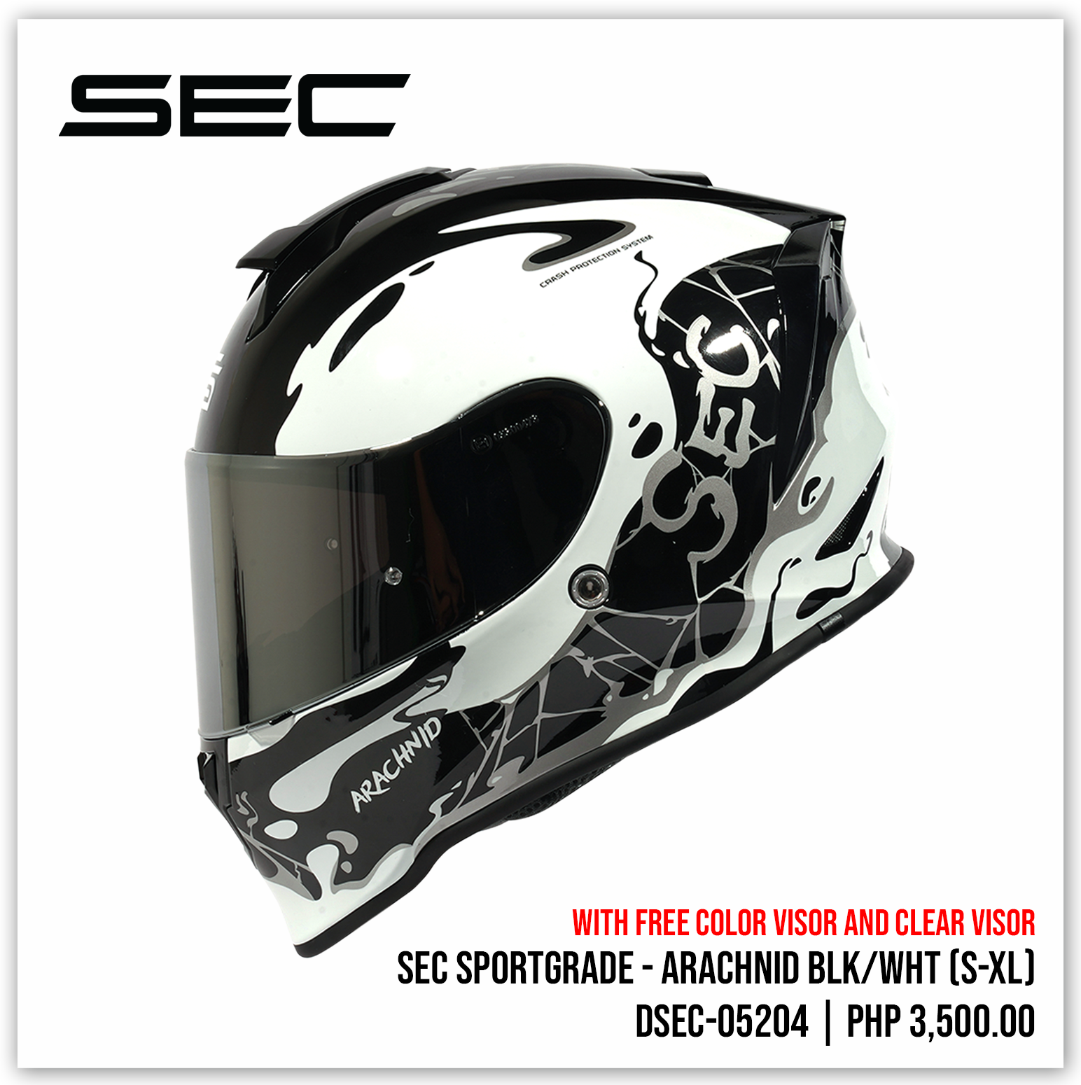 SEC Sportgrade - Arachnid BLK/WHT