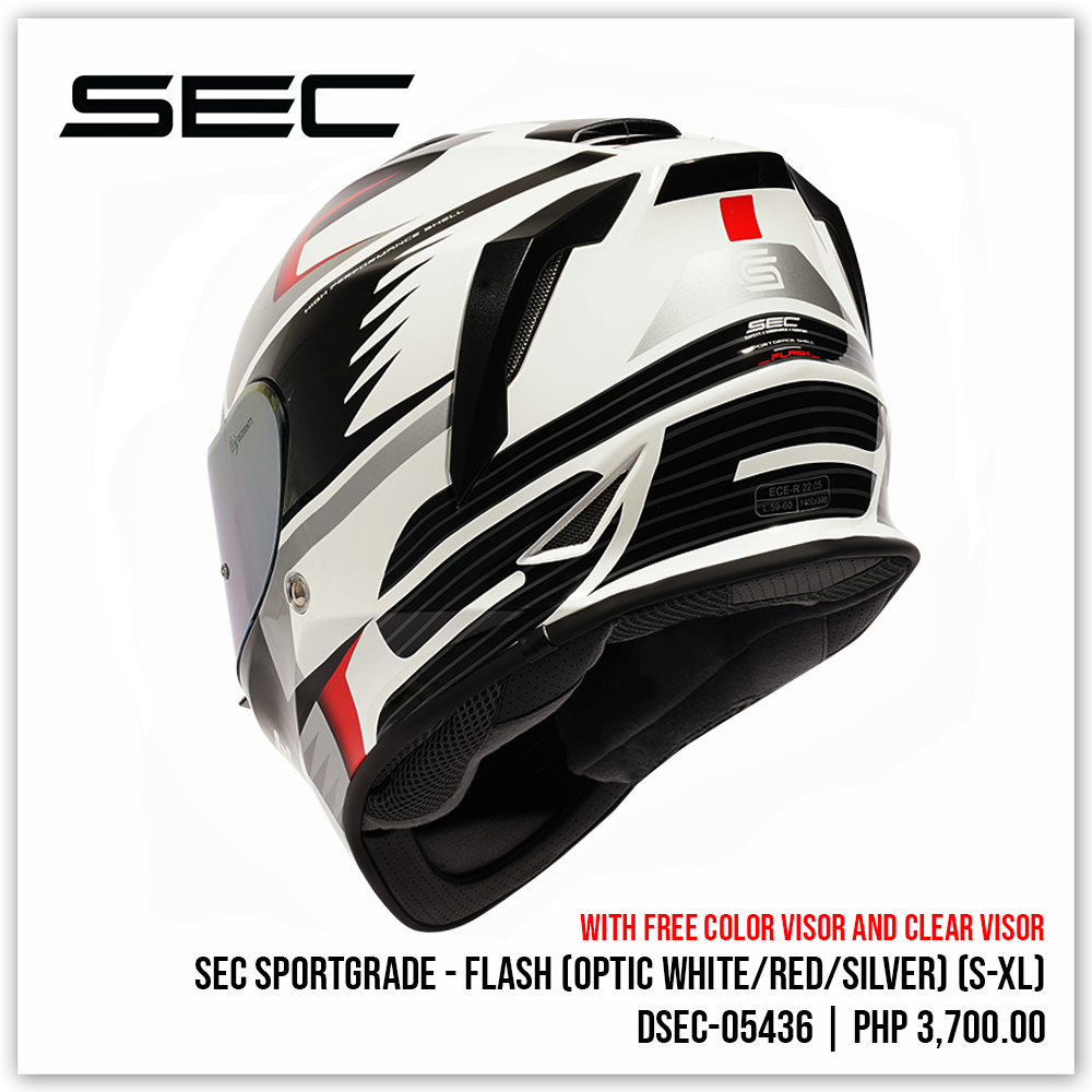 SEC Sportgrade - Flash (Optic White/ Red/ Silver)