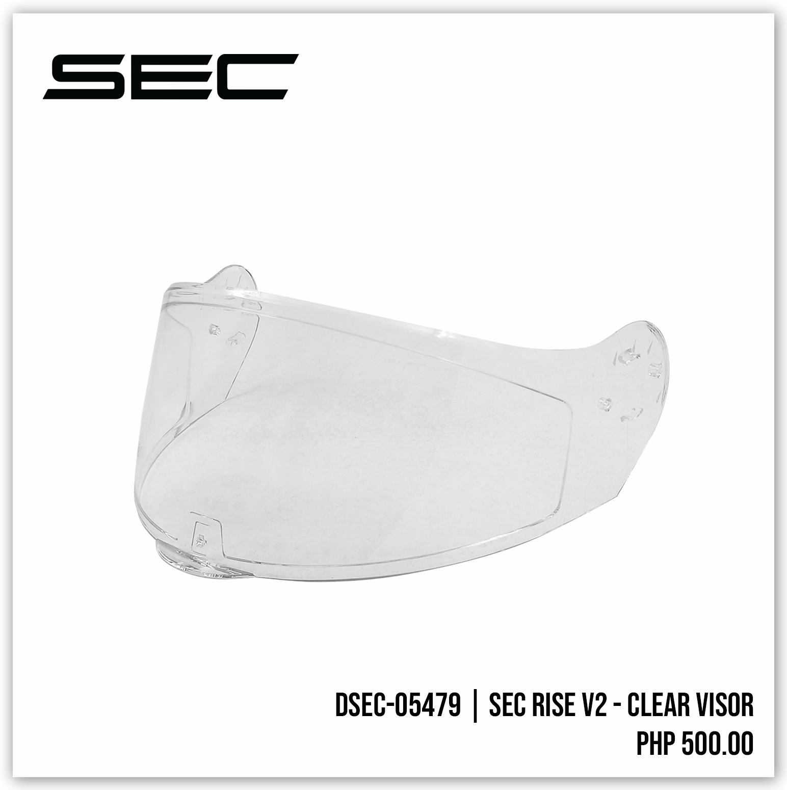 SEC RISE V2 - CLEAR VISOR