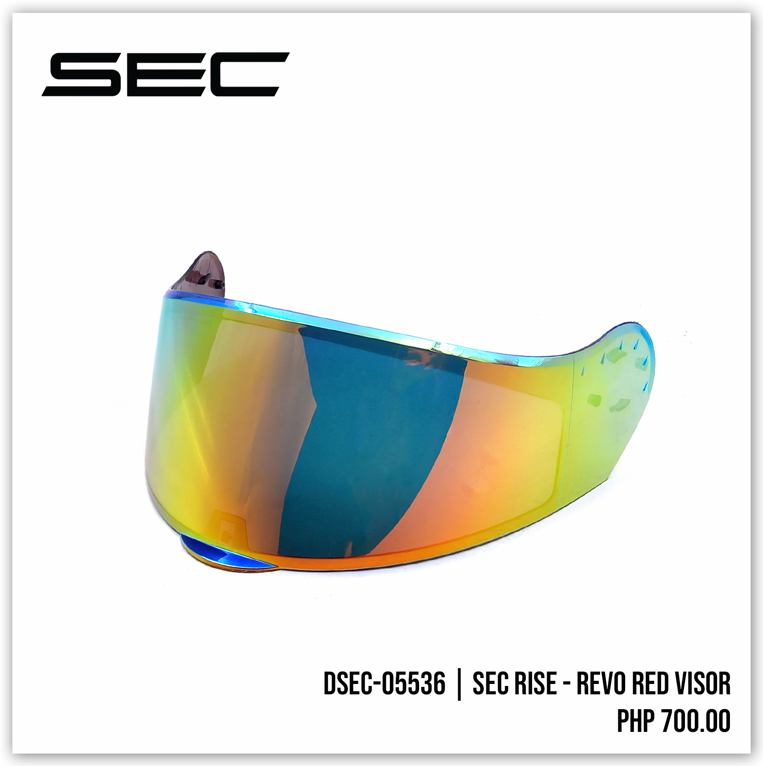 SEC RISE - REVO RED VISOR