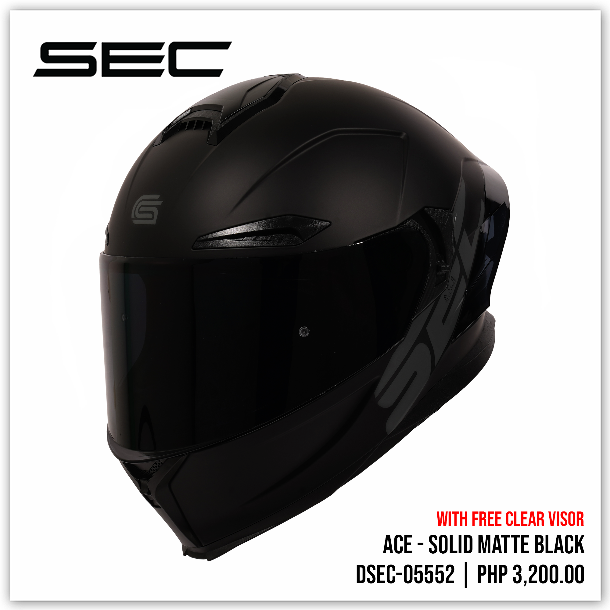 ACE - SOLID MATTE BLACK