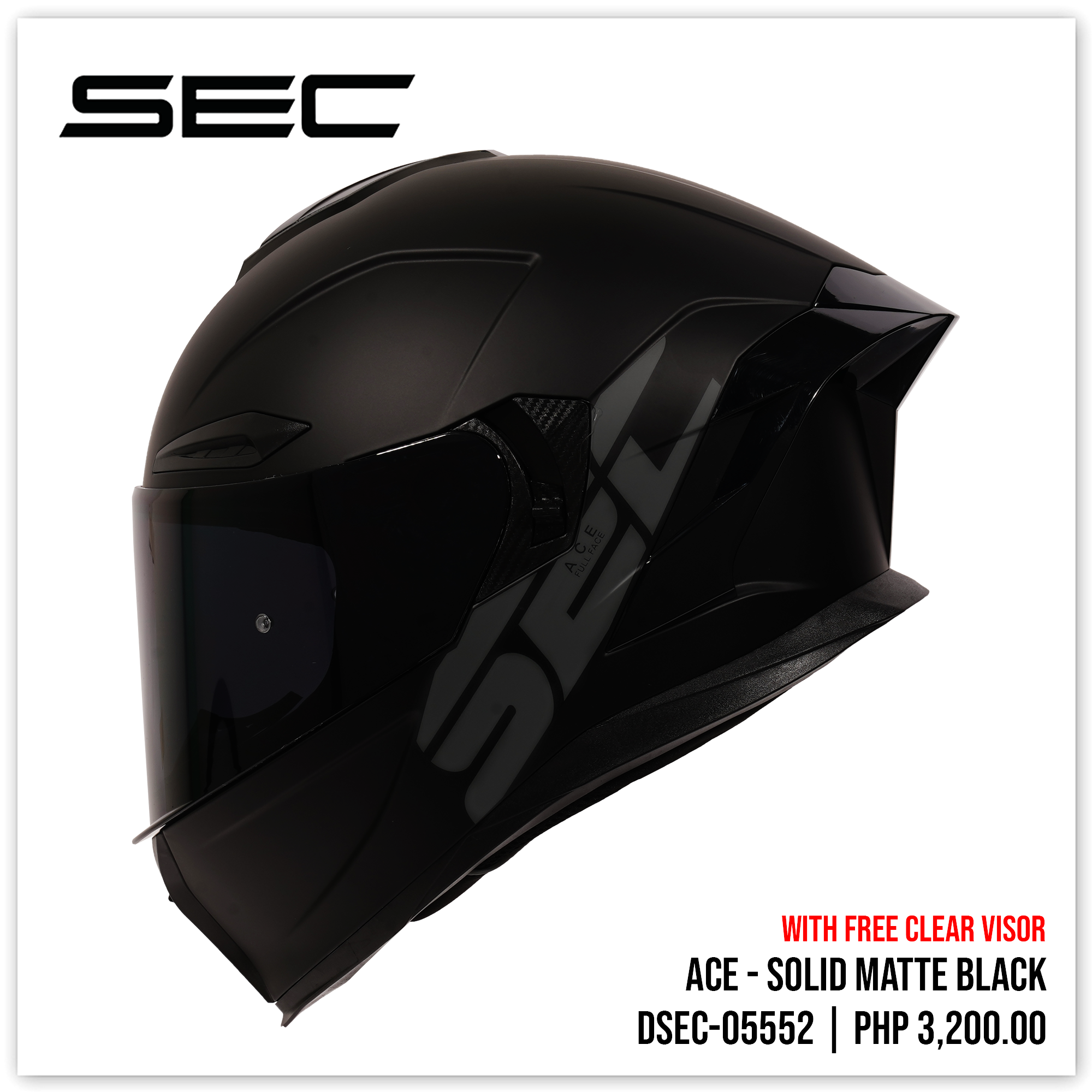 ACE - SOLID MATTE BLACK