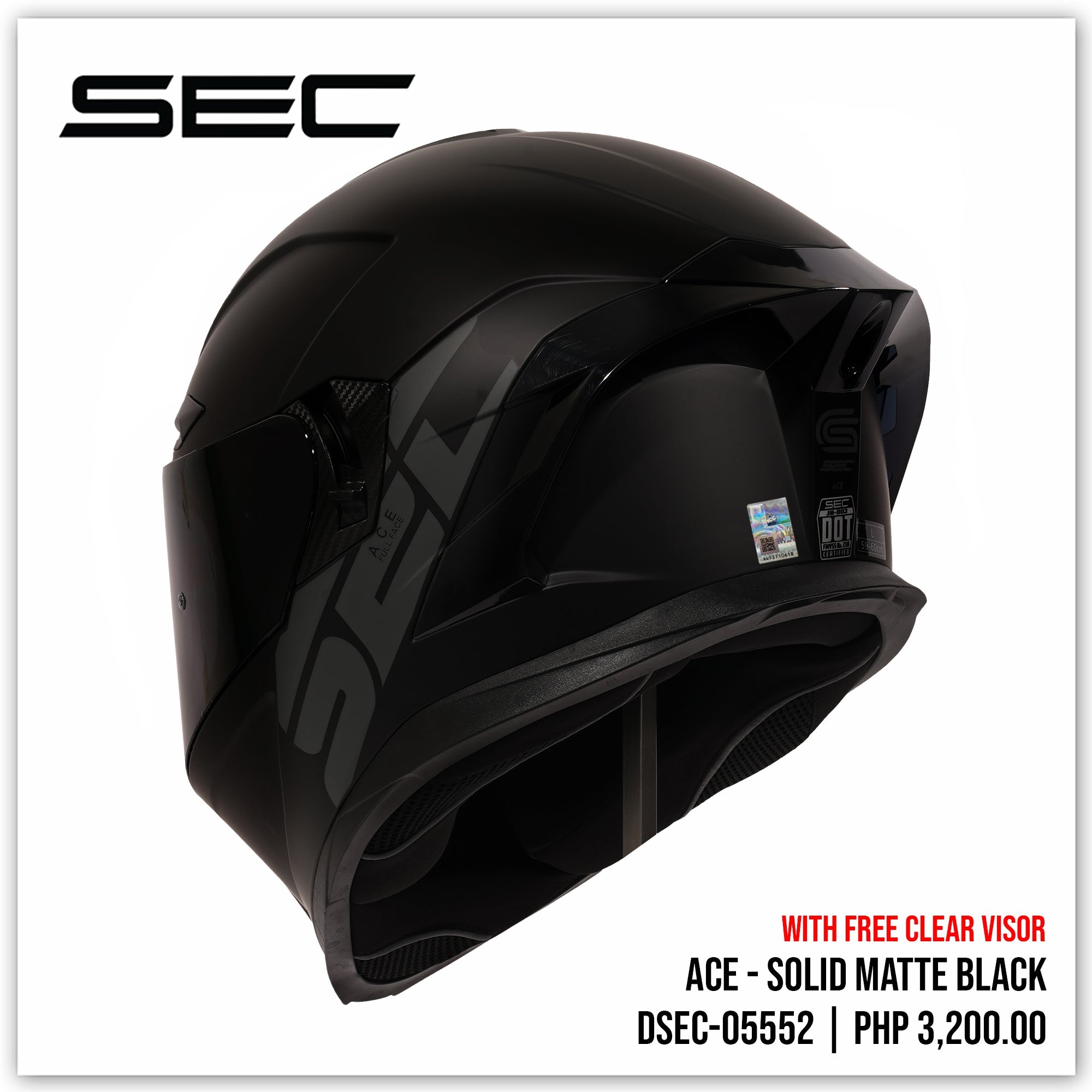 ACE - SOLID MATTE BLACK