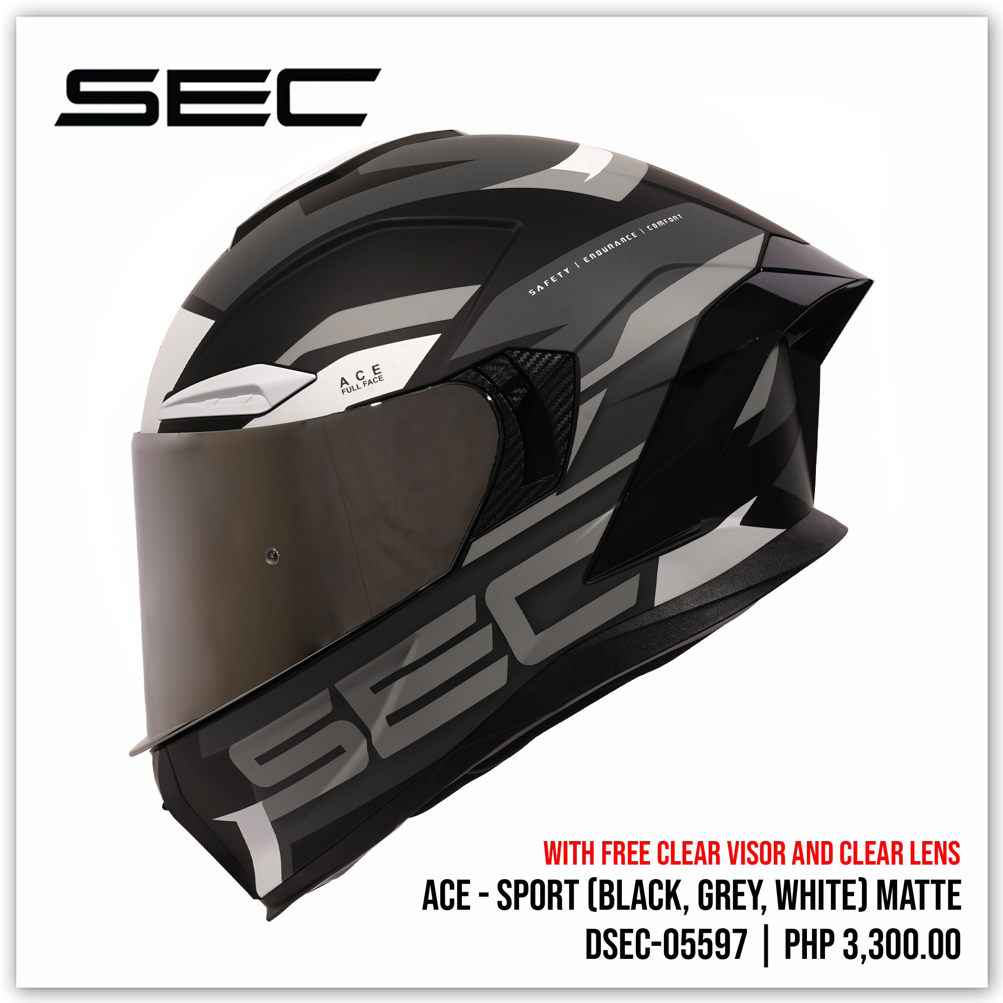 ACE - SPORT (BLK/GRY/WHT)