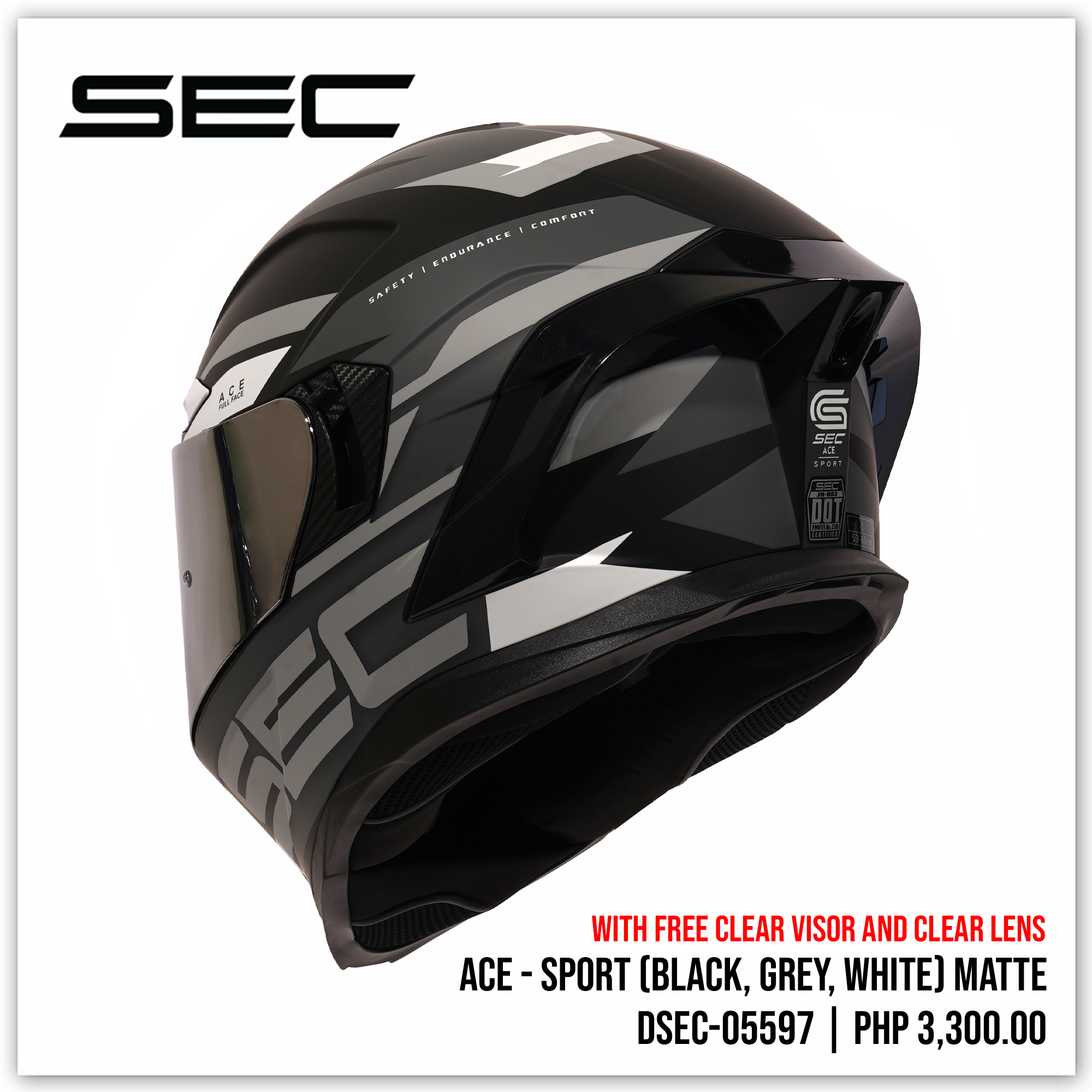 ACE - SPORT (BLK/GRY/WHT)