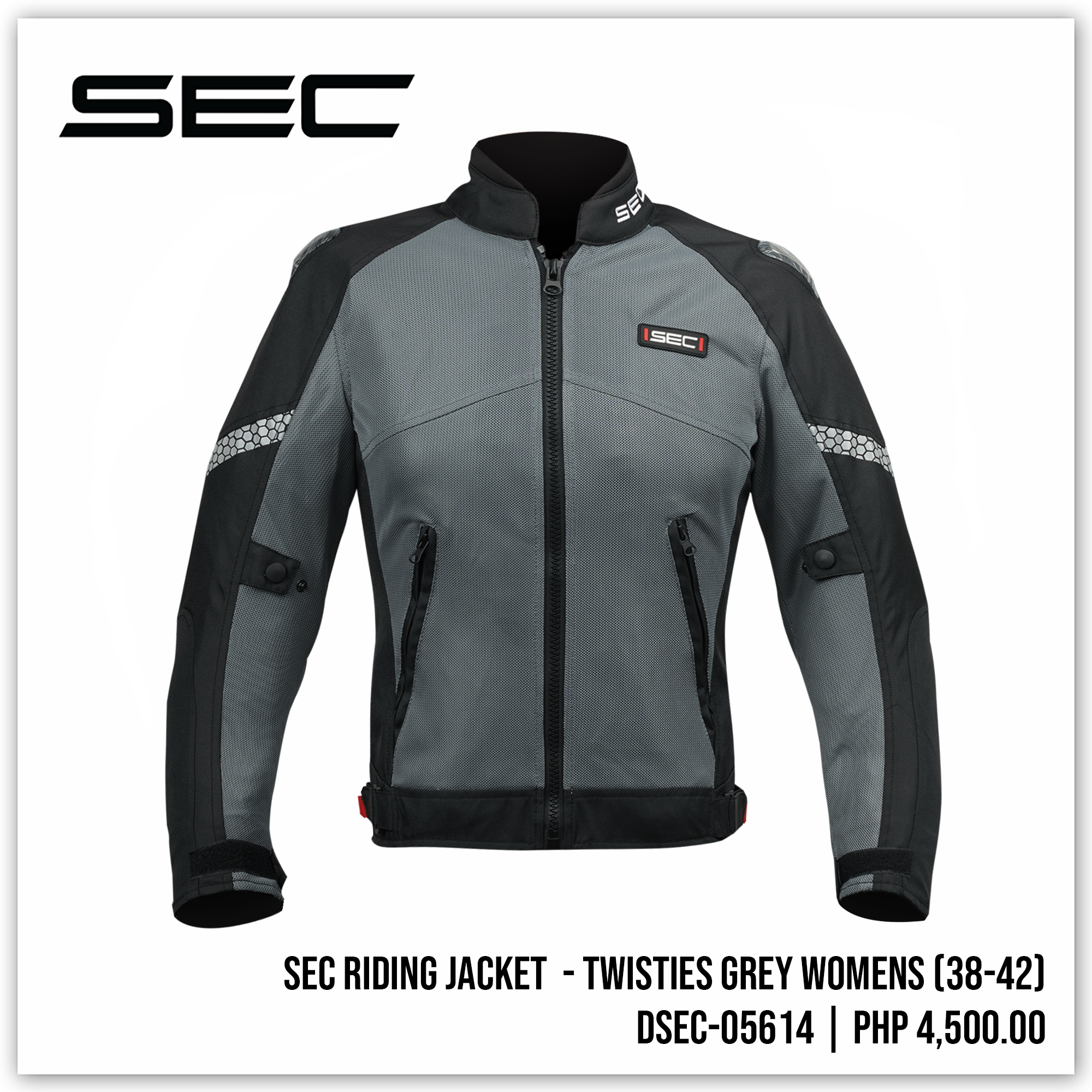 SEC Riding Jacket - Twisties Grey Womens